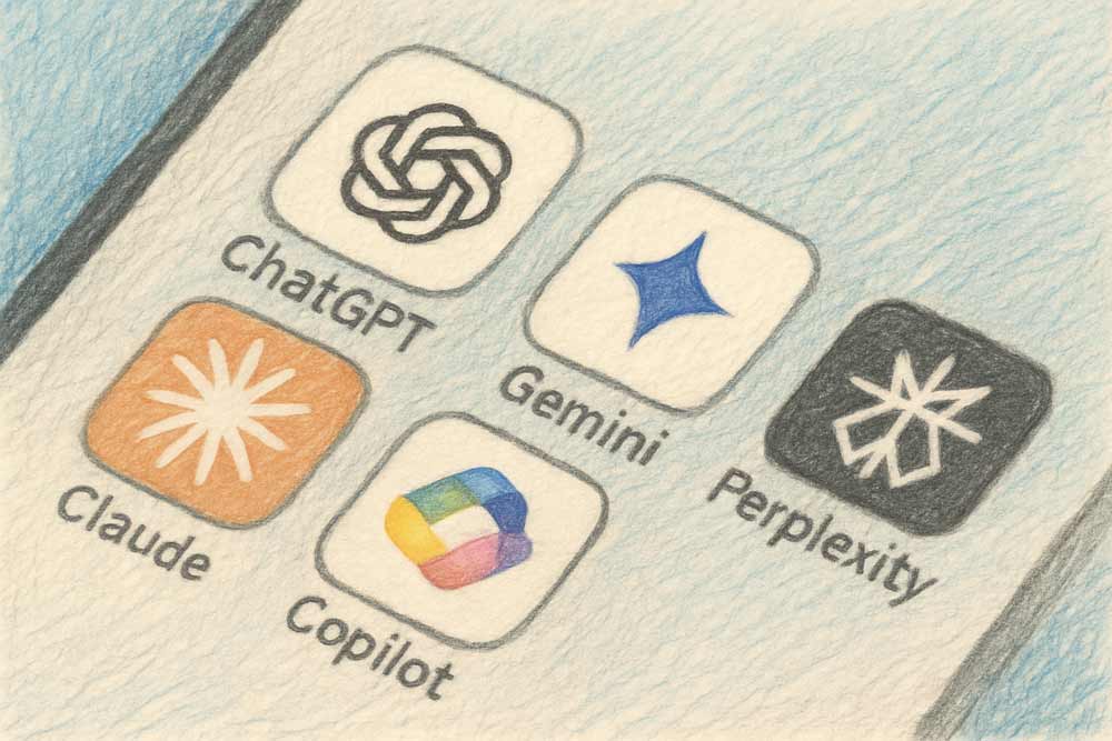 AIO GEO Services with phone applications of ChatGPT Claude Gemini and others